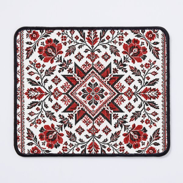Item preview, Authentic Ukrainian Folk Art Radiant Star and Cross Stitch Roses designed and sold by BrainCurves.