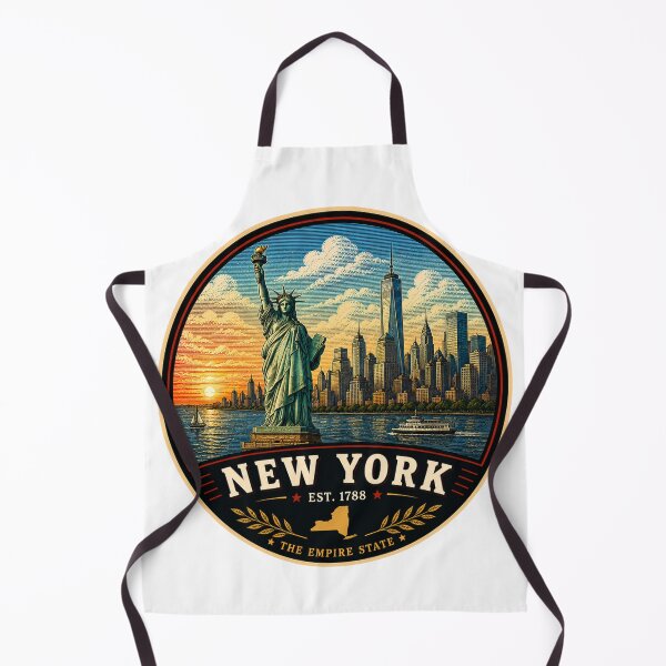 Item preview, New York Retro State Badge – Vintage Travel Graphic designed and sold by Mac Sketches.