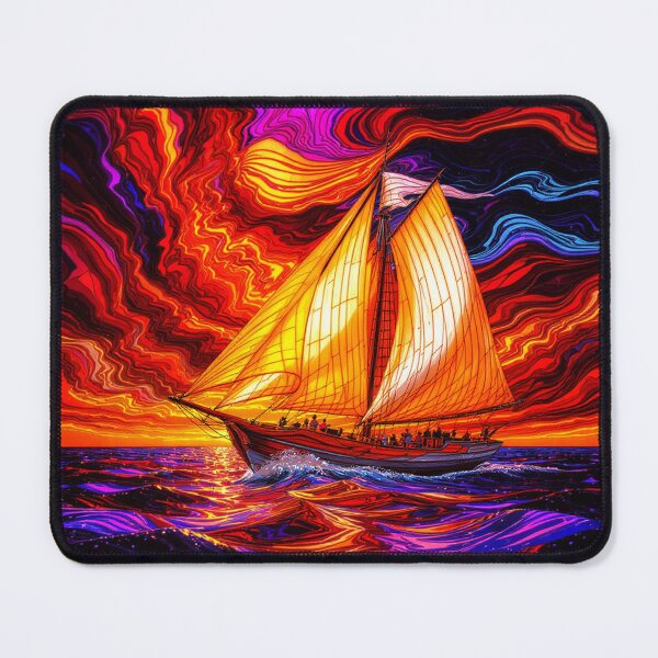 Item preview, Abstract Clipper Ship Nautical Ocean Scene designed and sold by GaffaDesigns.