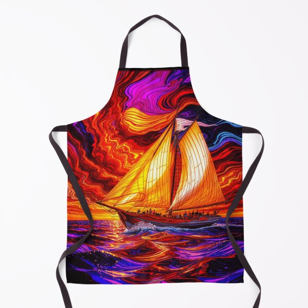 Item preview, Abstract Clipper Ship Nautical Ocean Scene designed and sold by GaffaDesigns.