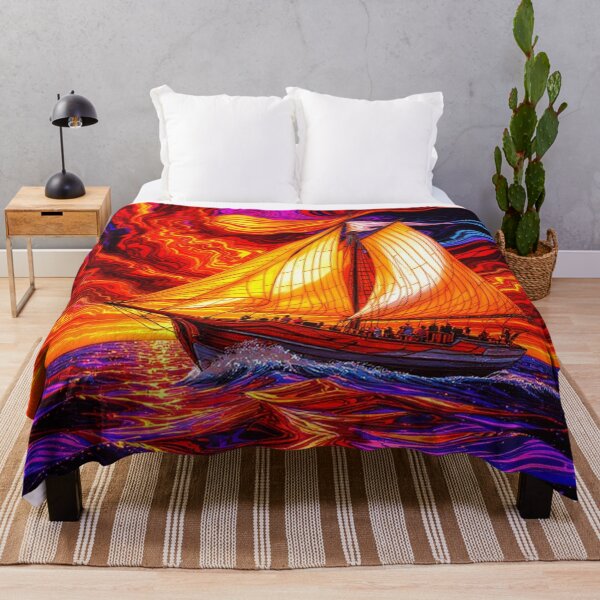 Item preview, Abstract Clipper Ship Nautical Ocean Scene designed and sold by GaffaDesigns.
