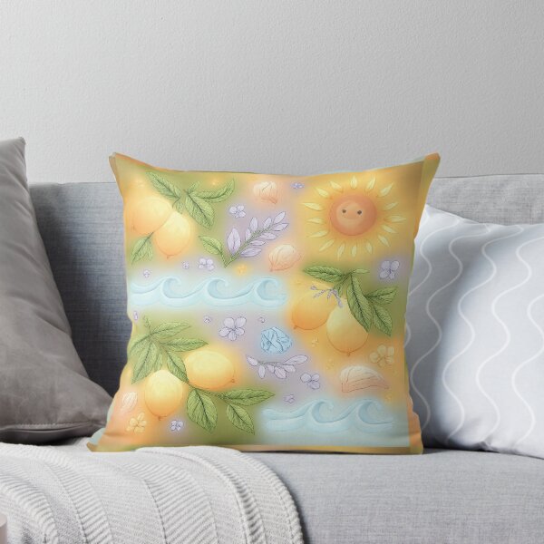 Item preview, Sun, Lemons and Waves - Gentle Summer Illustration designed and sold by Natalia-Vlad.