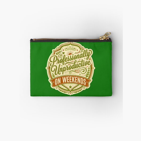 Item preview, Professionally Unproductive On Weekends Retro Slogan designed and sold by HAPPY HARBOR DESIGN .