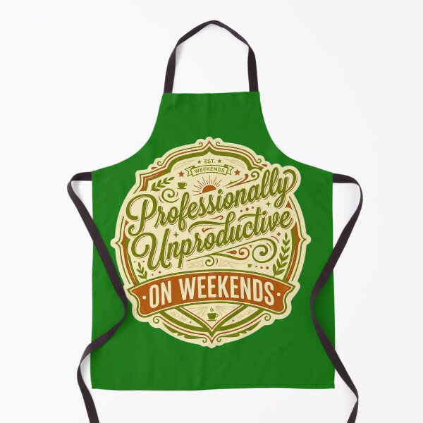 Item preview, Professionally Unproductive On Weekends Retro Slogan designed and sold by HAPPY HARBOR DESIGN .