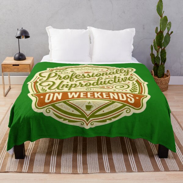 Item preview, Professionally Unproductive On Weekends Retro Slogan designed and sold by HAPPY HARBOR DESIGN .