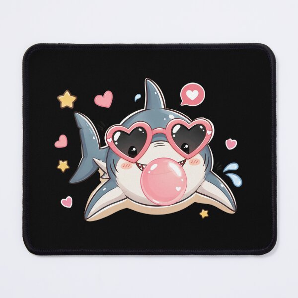Item preview, Shark Blowing Bubble, Cute Shark, Retro Shark Bubble Gum, Beach Vacation, Ocean Lover Gift designed and sold by Sprinkle12345.