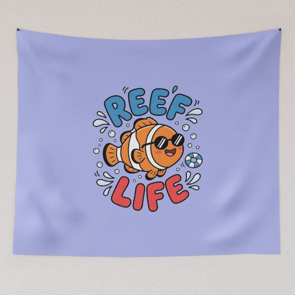Item preview, Reef Life – Cute Tropical Fish Design designed and sold by Sea Gem.
