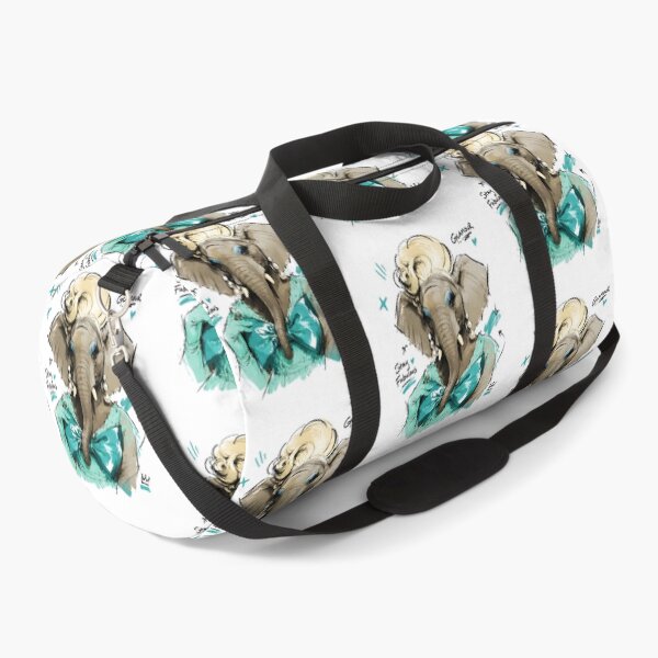 Item preview, Stay Fabulous Glamour Elephant with Pearls – Hand-Drawn Diva Art designed and sold by RamyGallery.