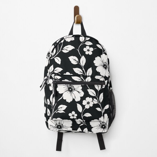 Item preview, Black and White Floral Pattern Graphic Design designed and sold by Aureva Arts Shop.