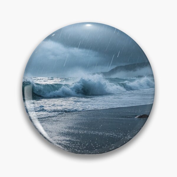 Item preview, powerful wave on the coast designed and sold by mixoubraw.