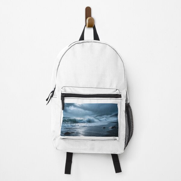 Item preview, powerful wave on the coast designed and sold by mixoubraw.