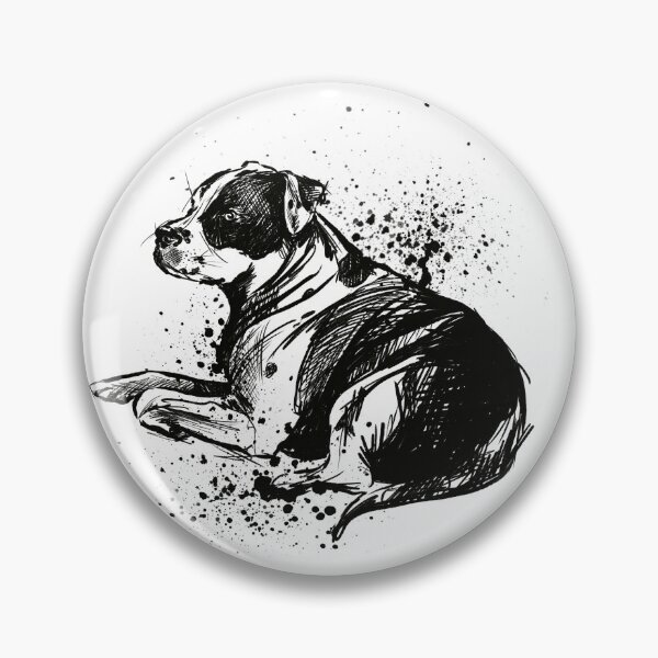 Item preview, Pit Bull Ink Splatter Portrait designed and sold by Inkversed.