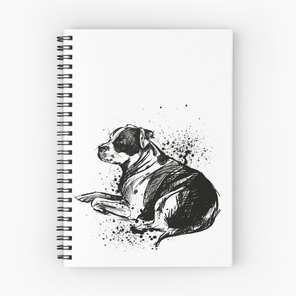 Item preview, Pit Bull Ink Splatter Portrait designed and sold by Inkversed.
