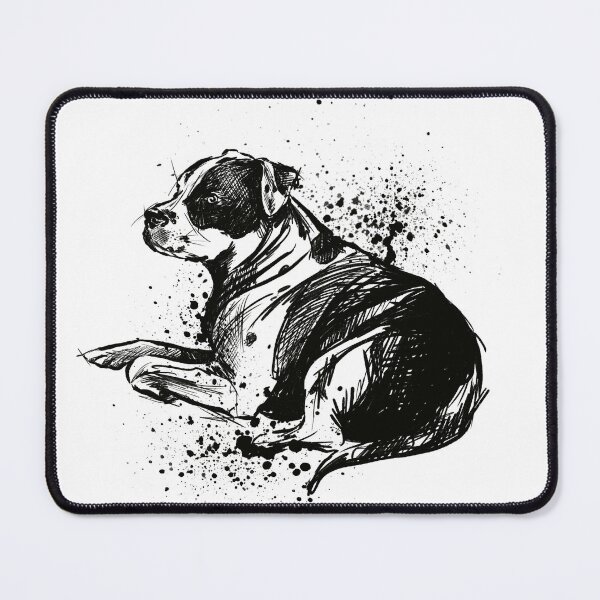 Item preview, Pit Bull Ink Splatter Portrait designed and sold by Inkversed.