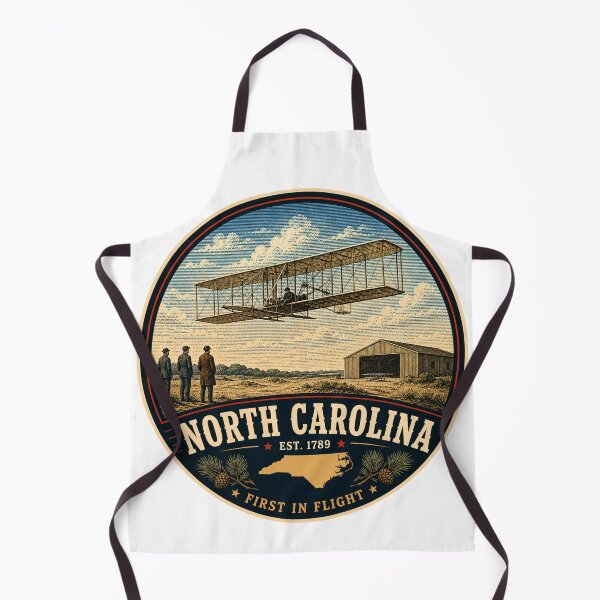 Item preview, North Carolina Retro State Badge – Vintage Travel Graphic designed and sold by Mac Sketches.