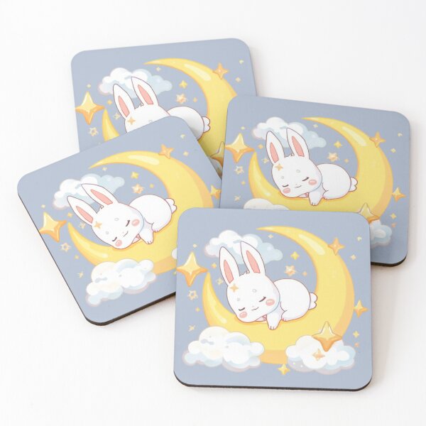 Item preview, Cute Moon Bunny Kawaii Sticker | Dreamy Celestial Rabbit Gift designed and sold by Stylestickers55.