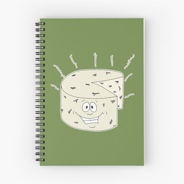Item preview, Funny Stinky Blue Cheese Cartoon | Cute Moldy Food With Attitude Sticker designed and sold by MyxaART.
