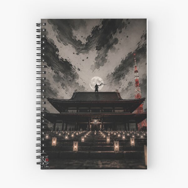 Item preview, Moonlit Guardian | Neo Edo Modern Japanese Art designed and sold by Neo Edo Studio.