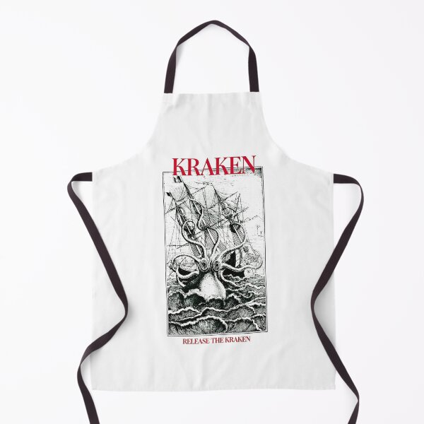 Item preview, Krakenn Attacks Ship Woodcut designed and sold by oriMarchive.