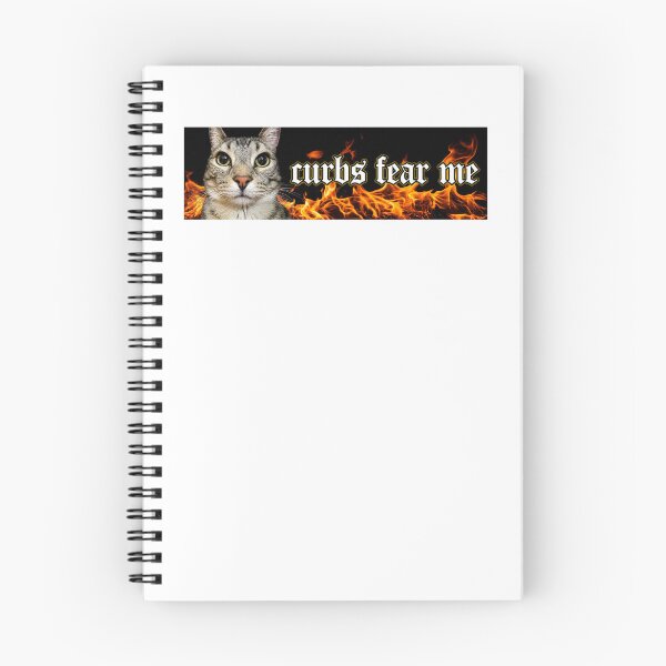 Item preview, Curbs Fear Me Unhinged Cat designed and sold by CoquetteGoose.