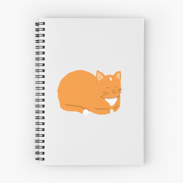Item preview, Simplistic style sleeping ginger cat designed and sold by helengarvey.