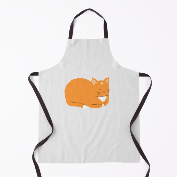 Item preview, Simplistic style sleeping ginger cat designed and sold by helengarvey.