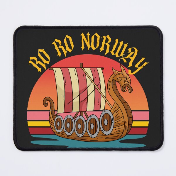 Item preview, Retro Viking Sunset - Ro Ro Norway designed and sold by legendaryskins.