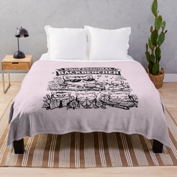 Item preview, Professional Backbencher Cat – Funny School Student Cat Doodle Vintage Black & White Illustration designed and sold by HOUSE OF TIST.