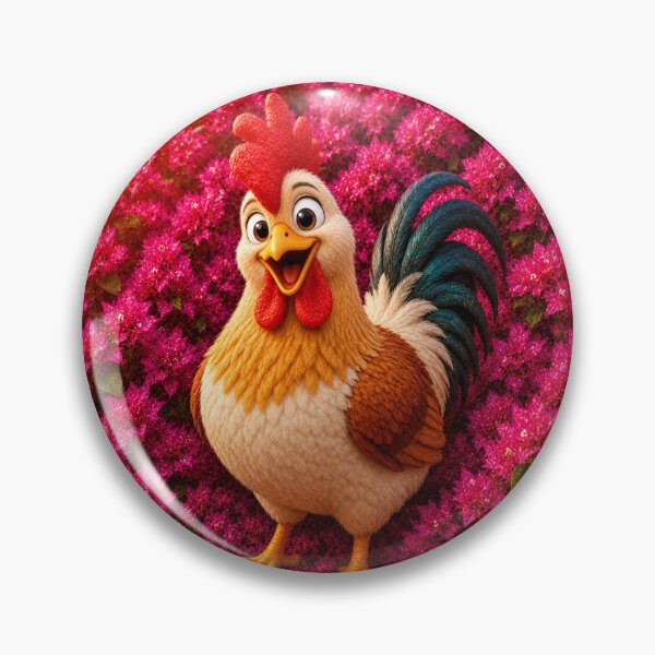 Item preview, Happy Cartoon Rooster in Bloom designed and sold by Rohan132.