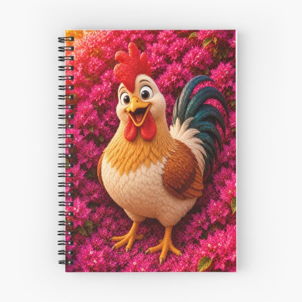Item preview, Happy Cartoon Rooster in Bloom designed and sold by Rohan132.