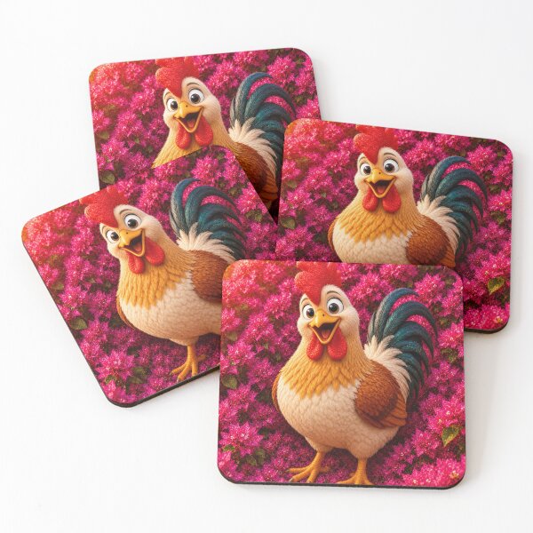 Item preview, Happy Cartoon Rooster in Bloom designed and sold by Rohan132.