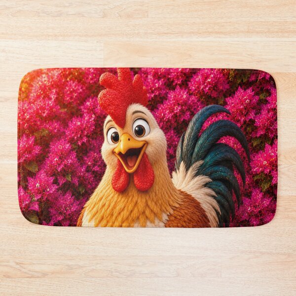 Item preview, Happy Cartoon Rooster in Bloom designed and sold by Rohan132.
