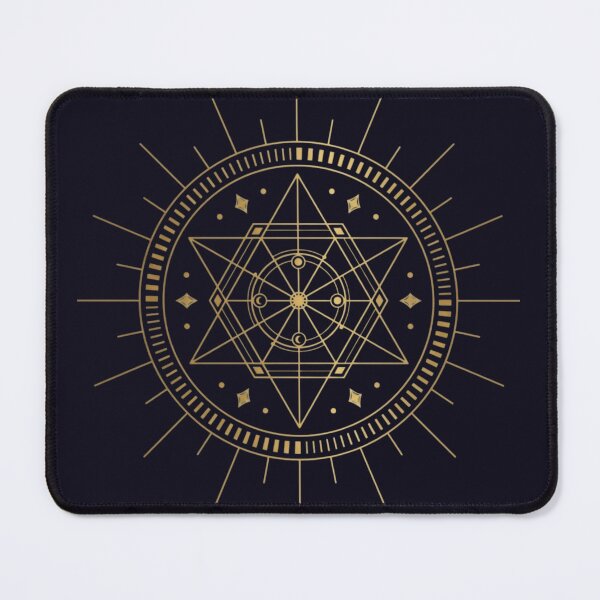 Item preview, Sacred Geometry Sacred Lotus Mandala - Golden Alchemy Astrological Seal designed and sold by 63Hotpeppers.
