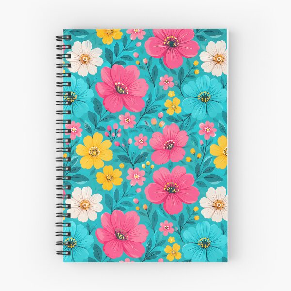 Item preview, Bright Tropical Floral Bold Pink Yellow Teal Pattern designed and sold by Aureva Arts Shop.