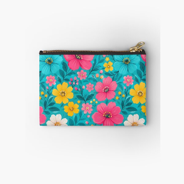 Item preview, Bright Tropical Floral Bold Pink Yellow Teal Pattern designed and sold by Aureva Arts Shop.
