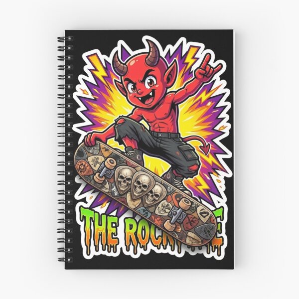 Item preview, Red Devil Cartoon | Skate Demon designed and sold by RockToneShop.