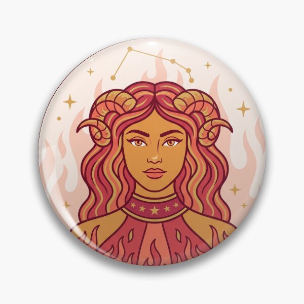 Item preview, Aries Goddess — Celestial Zodiac Astrology Illustration designed and sold by JuanmaLW.