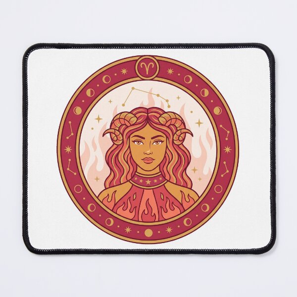 Item preview, Aries Goddess — Celestial Zodiac Astrology Illustration designed and sold by JuanmaLW.