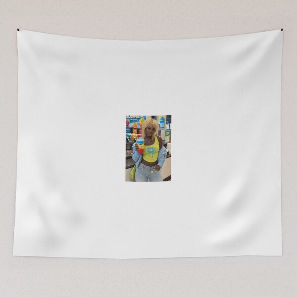 Item preview, Woman with colorful Slurpee in convenience store designed and sold by CathryneDelamort.