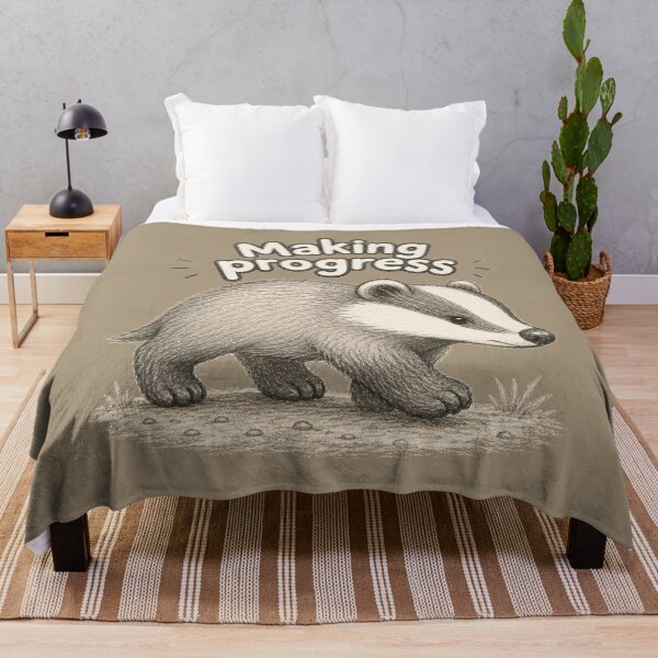 Item preview, Making Progress, Determined Badger designed and sold by ChirpInc.