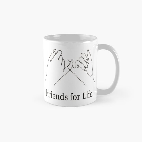 Item preview, Friends for Life Minimal Pinky Promise Line Art Friendship designed and sold by InspiredCreatives.