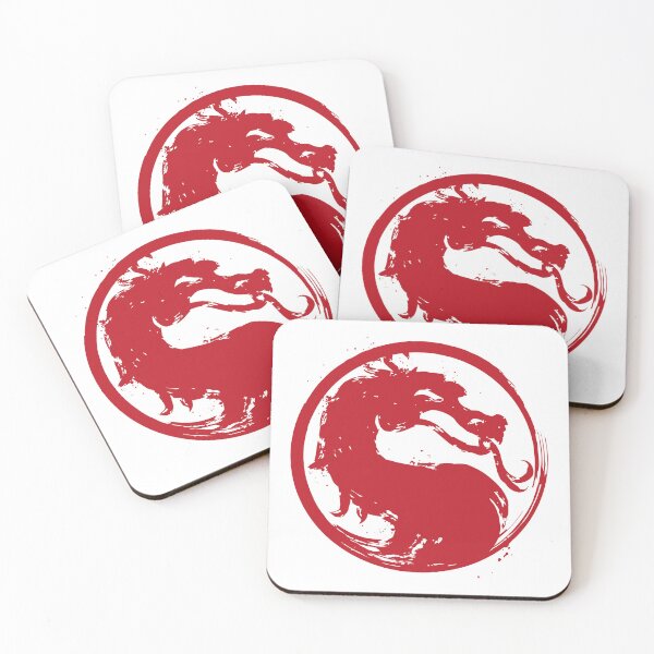 Item preview, Mortal Kombat Red Dragon Logo Distressed Ink Style designed and sold by odin655.