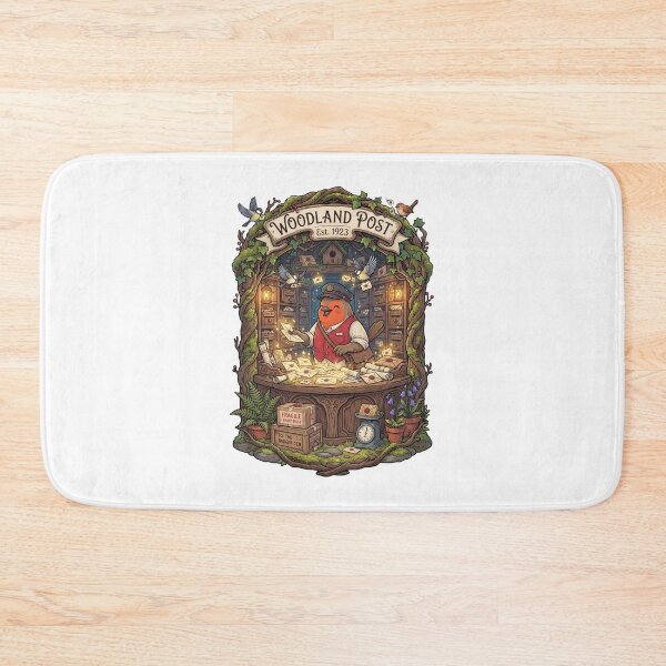 Item preview, Woodland Post | Cozy Forest Post Office | Whimsical Cottagecore Mail Fantasy Art designed and sold by MrDev.