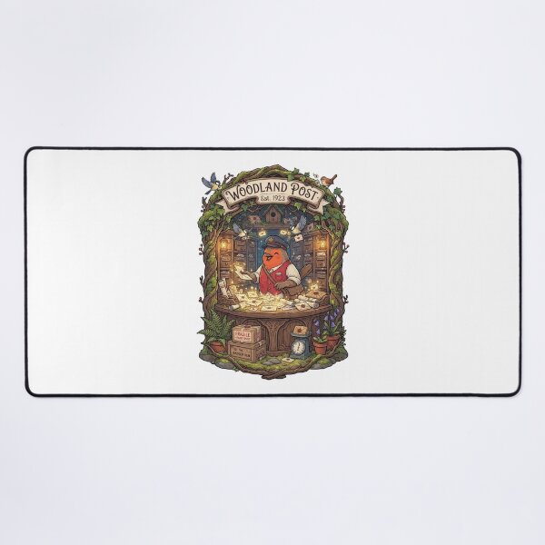 Item preview, Woodland Post | Cozy Forest Post Office | Whimsical Cottagecore Mail Fantasy Art designed and sold by MrDev.