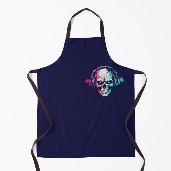 Item preview, Skull with Headphones — Neon Streetwear Music Sticker designed and sold by NUFADE.