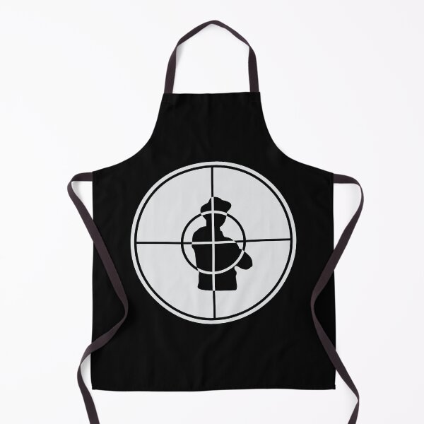 Aperçu de l'œuvre Logo cible de Public Enemy, silhouette hip-hop classique créée et vendue par odin655.