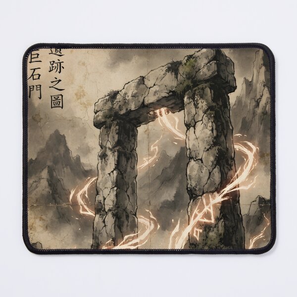 Item preview, Awakening of the Ancient Gateway Sumi-e Ink Wash designed and sold by DuckOddity.