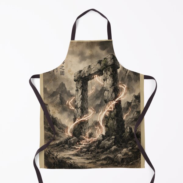 Item preview, Awakening of the Ancient Gateway Sumi-e Ink Wash designed and sold by DuckOddity.