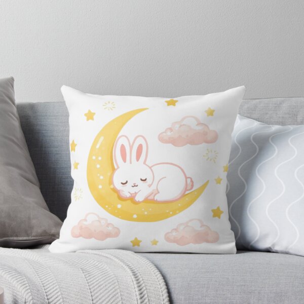 Item preview, Dreamy Moon Bunny Sticker | Adorable Kawaii Night Sky Design designed and sold by Stylestickers55.