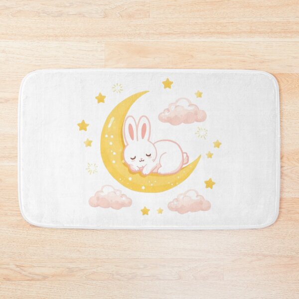 Item preview, Dreamy Moon Bunny Sticker | Adorable Kawaii Night Sky Design designed and sold by Stylestickers55.